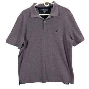 Nautica Polo Mens Extra Large Performance Deck Shirt Classic Fit Purple Preppy